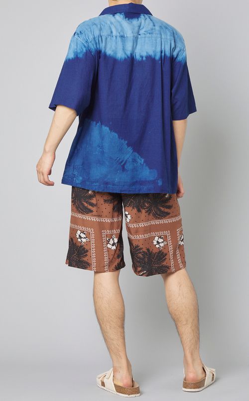 ハンドダイインディゴシャツ