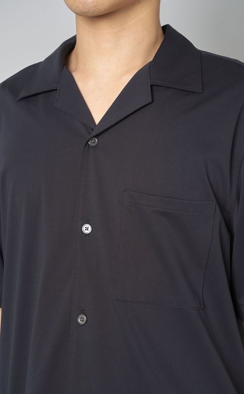 ストラクチャーニットオープンシャツ