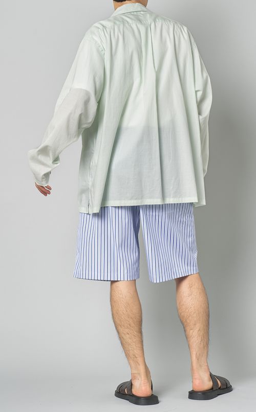 ピマコットンローンオープンシャツ