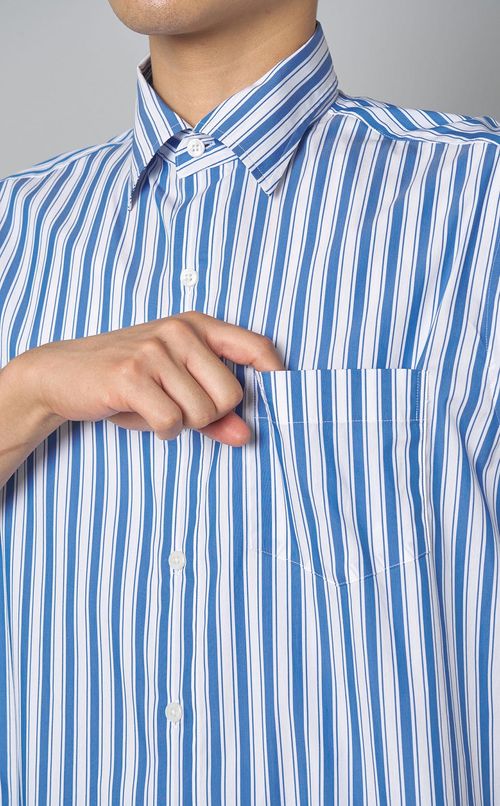 ストライプショートスリーブシャツ