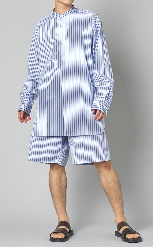 トーマスメイソンバンドカラーシャツ