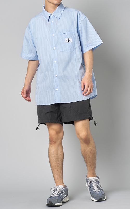 ストライプショートスリーブシャツ