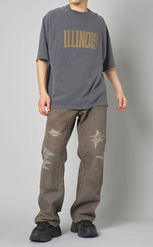 ラグランハーフスリーブロゴT