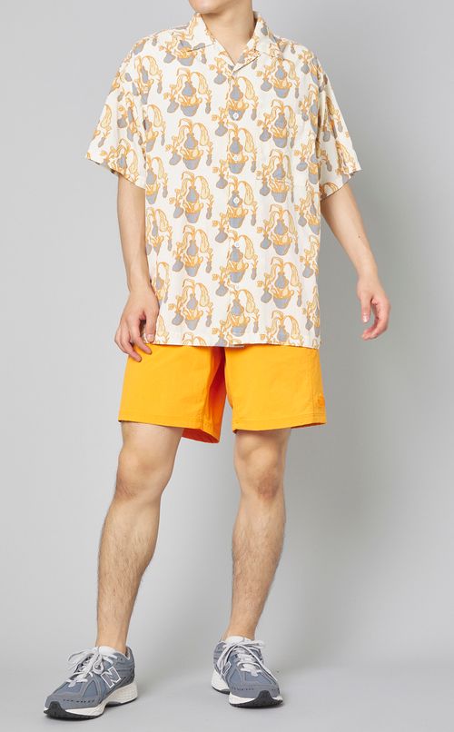 オープンカラーショートスリーブシャツ