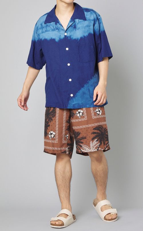 パームツリープリントショーツ