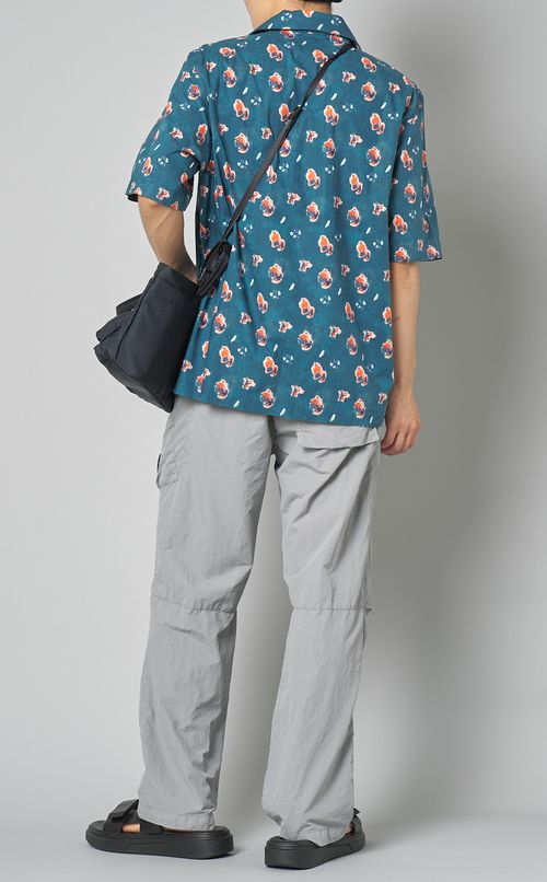 スポンジプリントショートスリーブシャツ