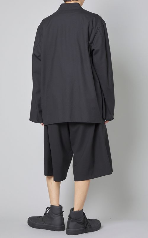 ラペルレスジャケット