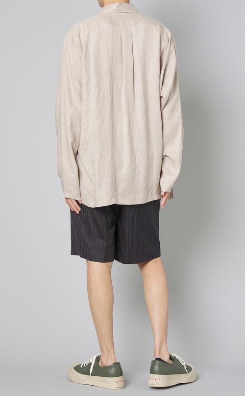 ヘンプオープンカラーシャツ