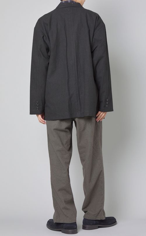 コットンリネン3ボタンジャケット