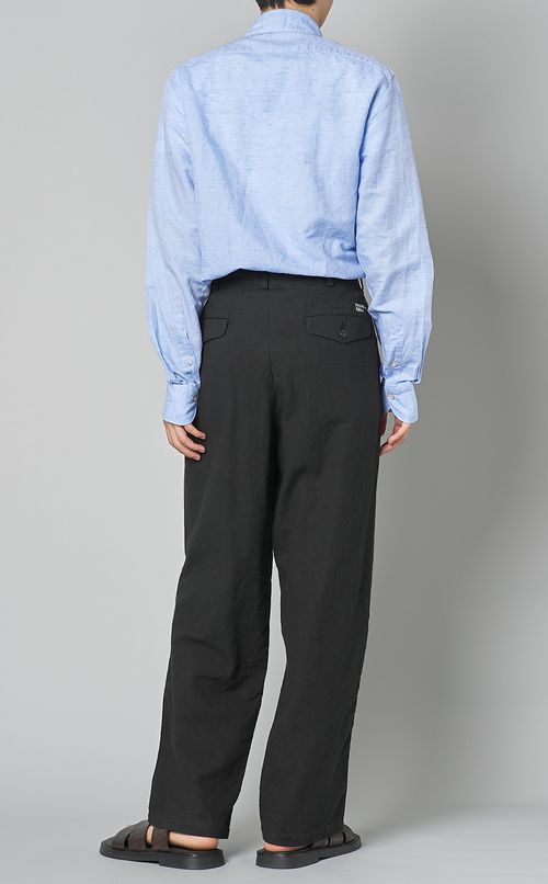 コットンリネンタックパンツ