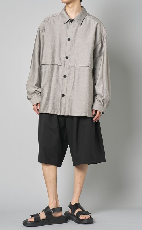 リネンレーヨンフルヨークシャツ