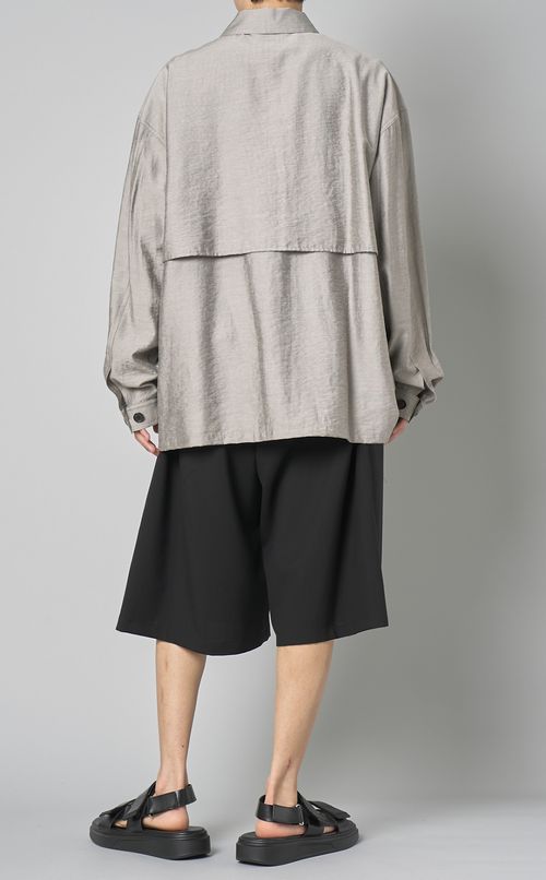 リネンレーヨンフルヨークシャツ