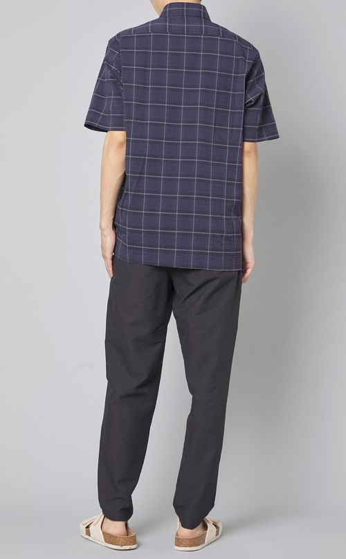 サッカーチェックショートスリーブシャツ