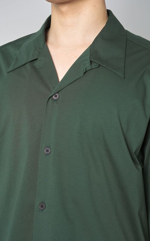 ジャージーオープンカラーシャツ