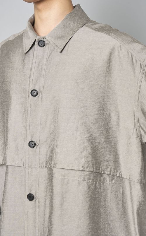 リネンレーヨンフルヨークシャツ