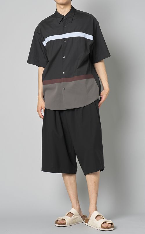 ニットコンビショートスリーブシャツ