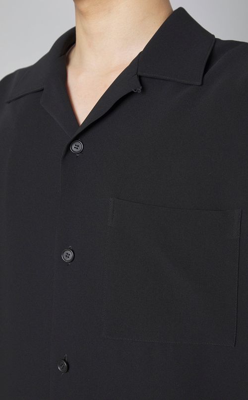 トリアセテートオープンシャツ