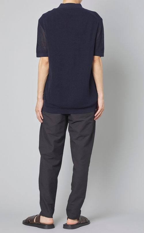 ショートスリーブメッシュニットシャツ