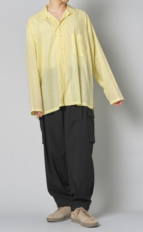 ピマコットンローンオープンシャツ