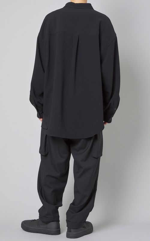 トリアセテートロングスリーブシャツ