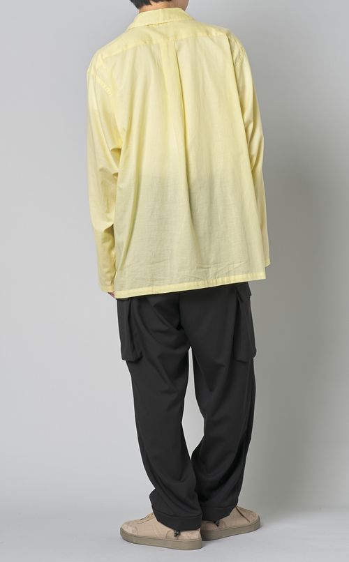 ピマコットンローンオープンシャツ