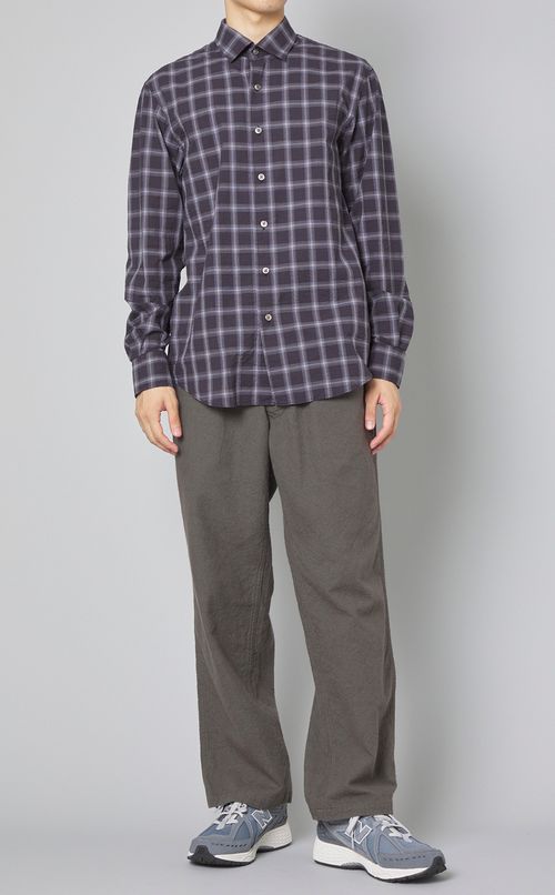 コットンリネンタックパンツ