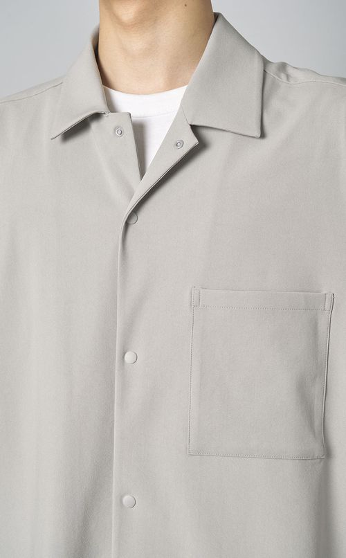 ストレッチオープンカラーシャツ