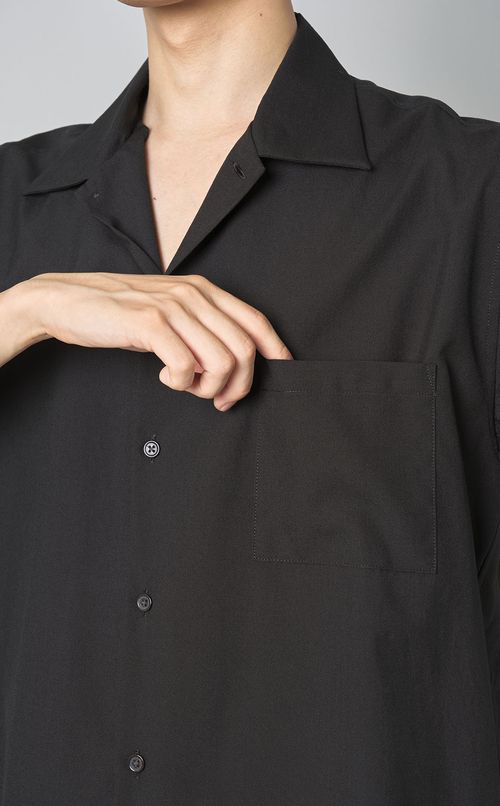 サマーウールオープンカラーシャツ