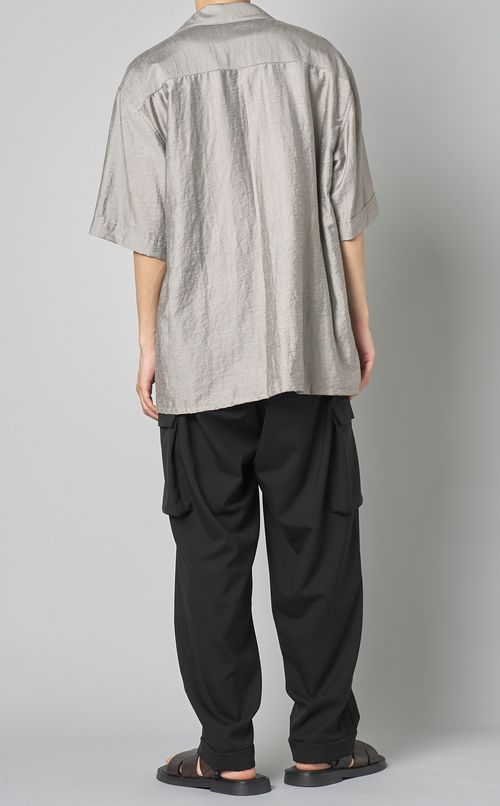 リネンレーヨンオープンシャツ