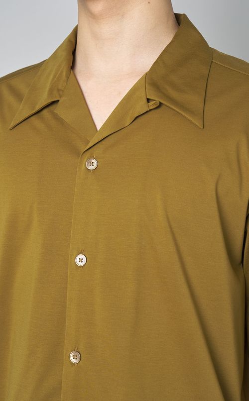 ジャージーオープンカラーシャツ