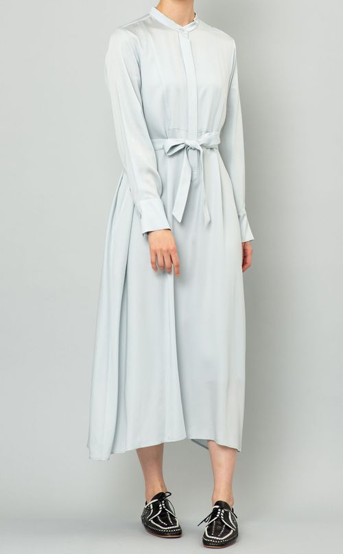 スタンドカラープルオーバーワンピース