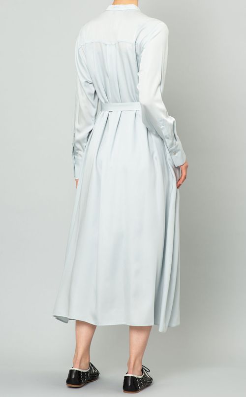 スタンドカラープルオーバーワンピース