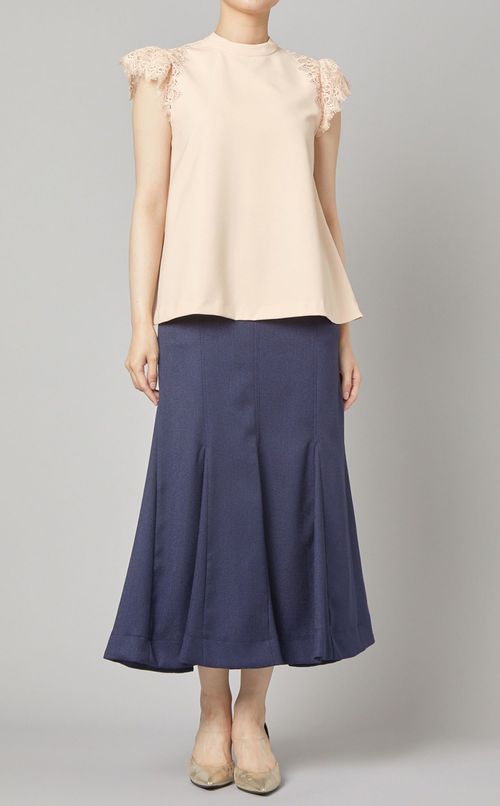 レーススリーブブラウス