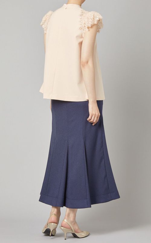 レーススリーブブラウス