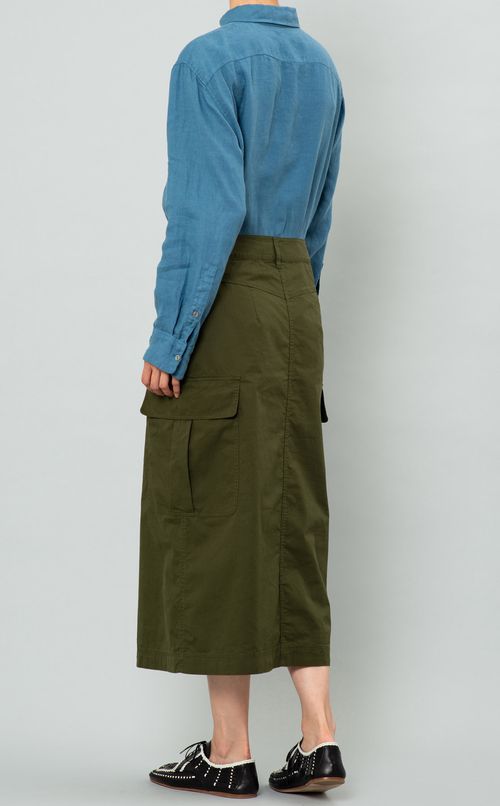 リネンフライフロントシャツ