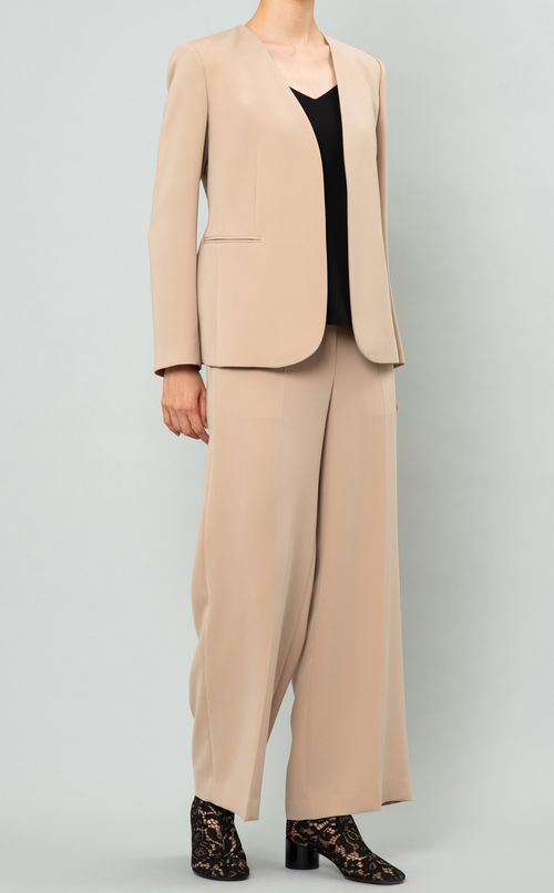 ワイドクロップドプルオンパンツ