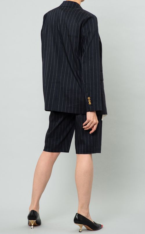 ピンストライプバミューダパンツ