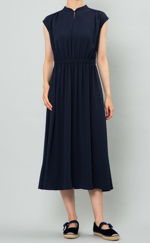 バンドカラードレープワンピース