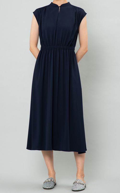 バンドカラードレープワンピース