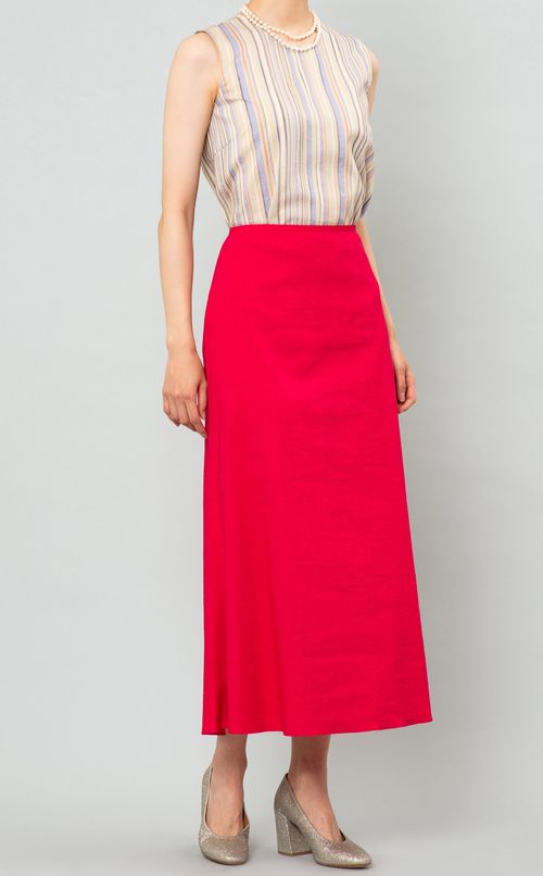 マーメイドロングフレアスカート