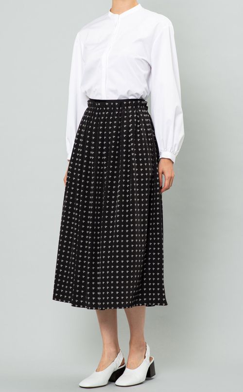 タックギャザーロングスカート