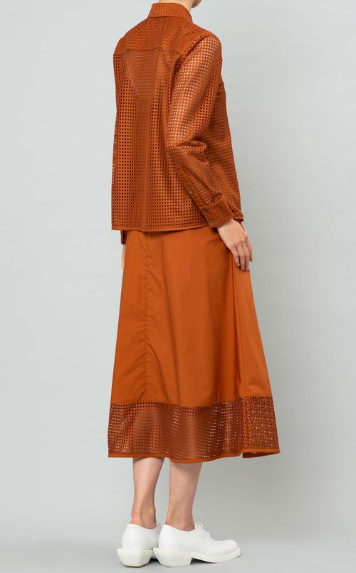 レースミックスフレアースカート