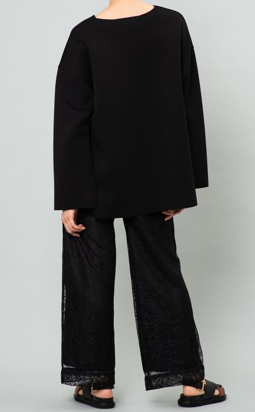 Vネックスウェットプルオーバー