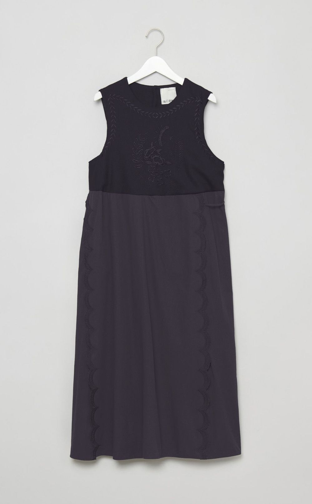 【roop】monotone layered dress