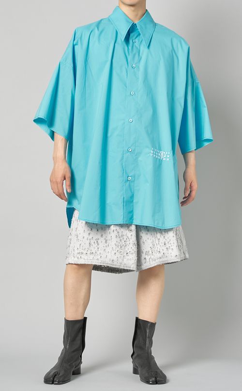 ポプリンロゴショートスリーブシャツ