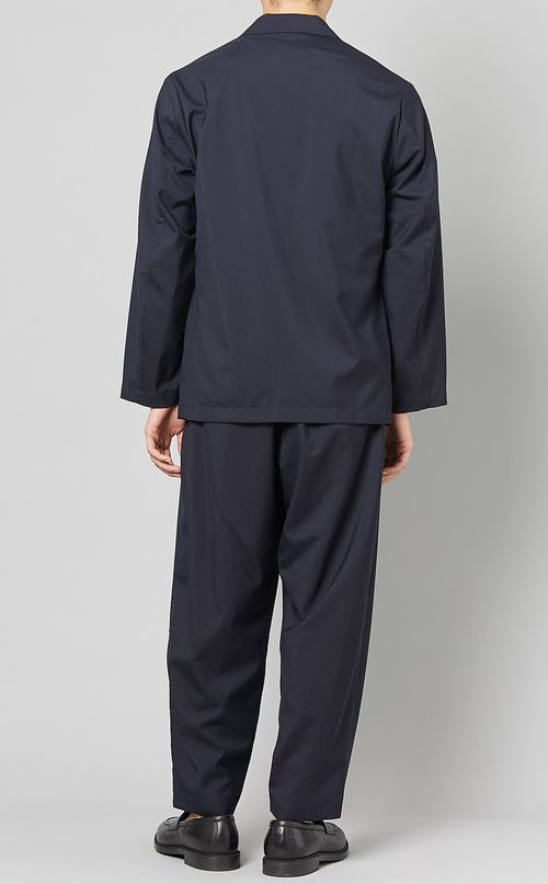 ピークドラペルダブルジャケット