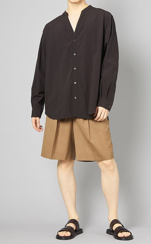 サマーウールVネックシャツ