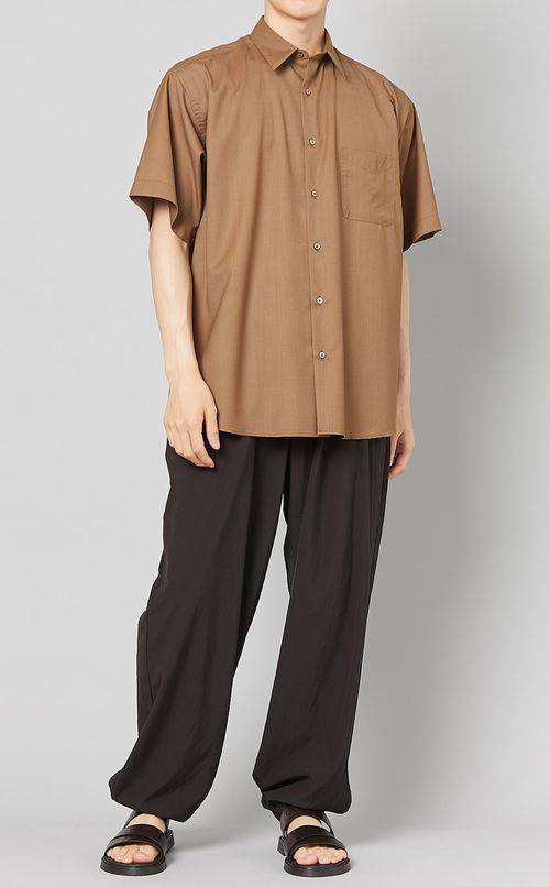 サマーウールシングルシャツ