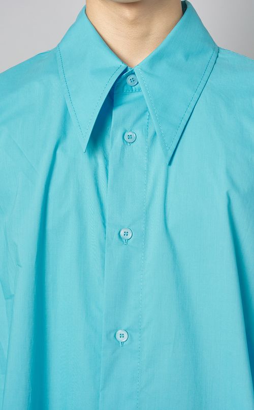 ポプリンロゴショートスリーブシャツ