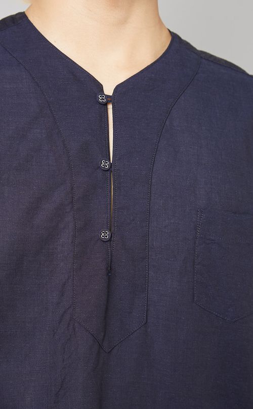 スキッパーカラーシャツ